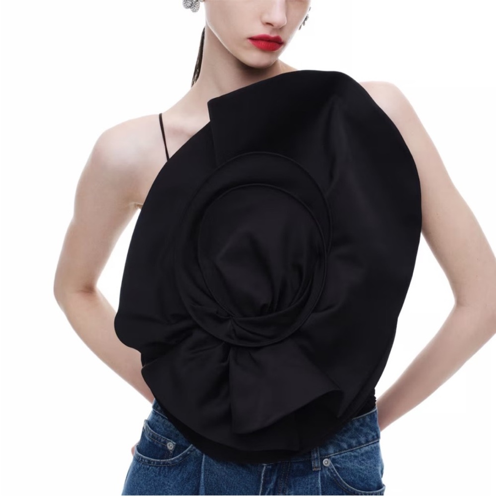 Elegant Black Statement Top